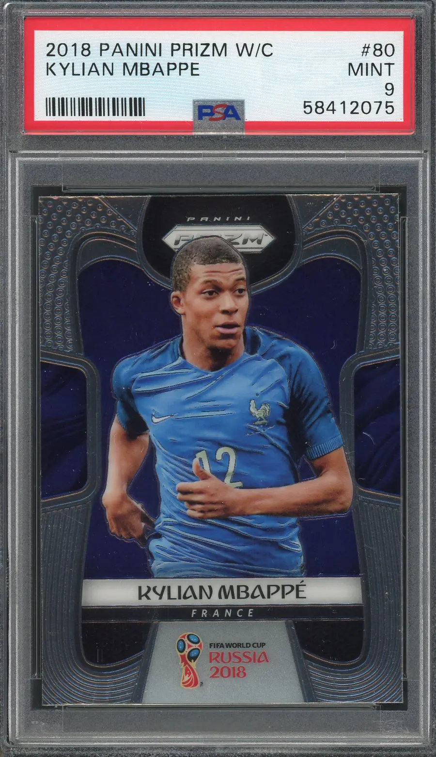 2018 Prizm WC Kylian Mbappe #80 RC PSA9 - CSC Marketplace